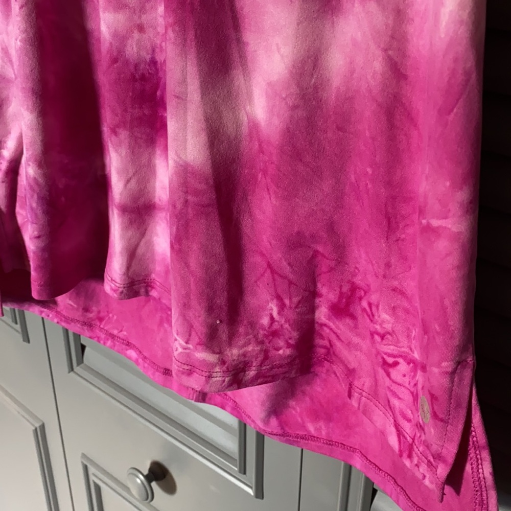 Pink Tye Dye Athletic Tank Top - Small - Picture 3 of 9